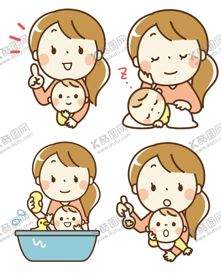 编号：76050306250732379219【酷图网】源文件下载-母亲与婴儿
