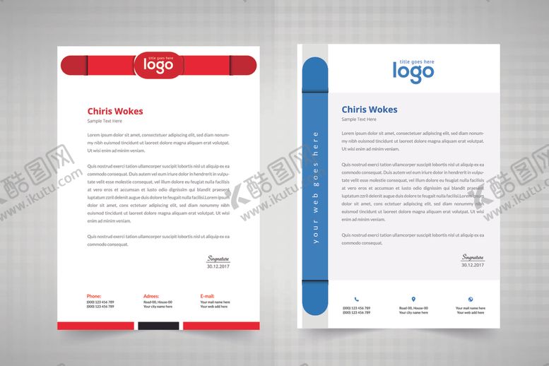 编号：59198310310050471366【酷图网】源文件下载-信笺信纸模板