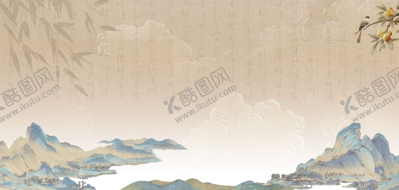 编号：38738107121307113055【酷图网】源文件下载-古风书法背景