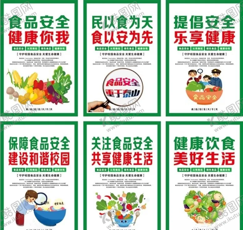 编号：16714106180910583015【酷图网】源文件下载-食品安全宣传海报展板