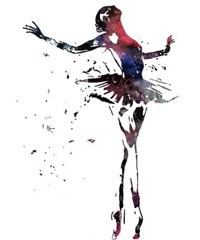 舞者油画
