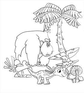 动物线描图