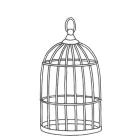 黑白线条手绘