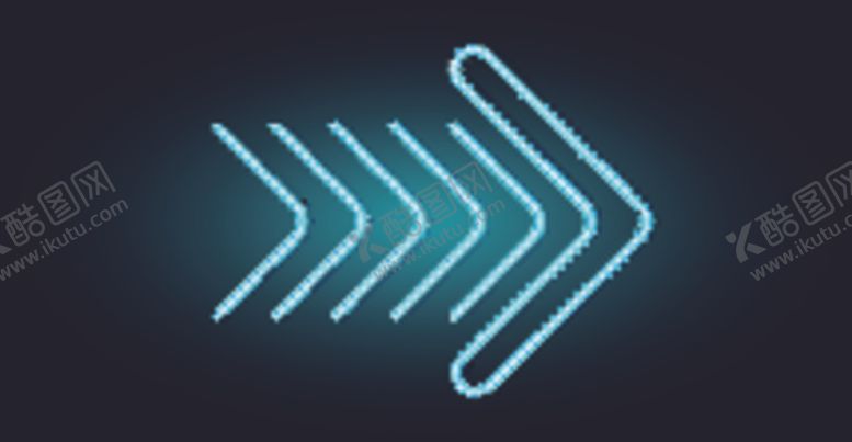 编号：68791610290608377432【酷图网】源文件下载-霓虹灯箭头