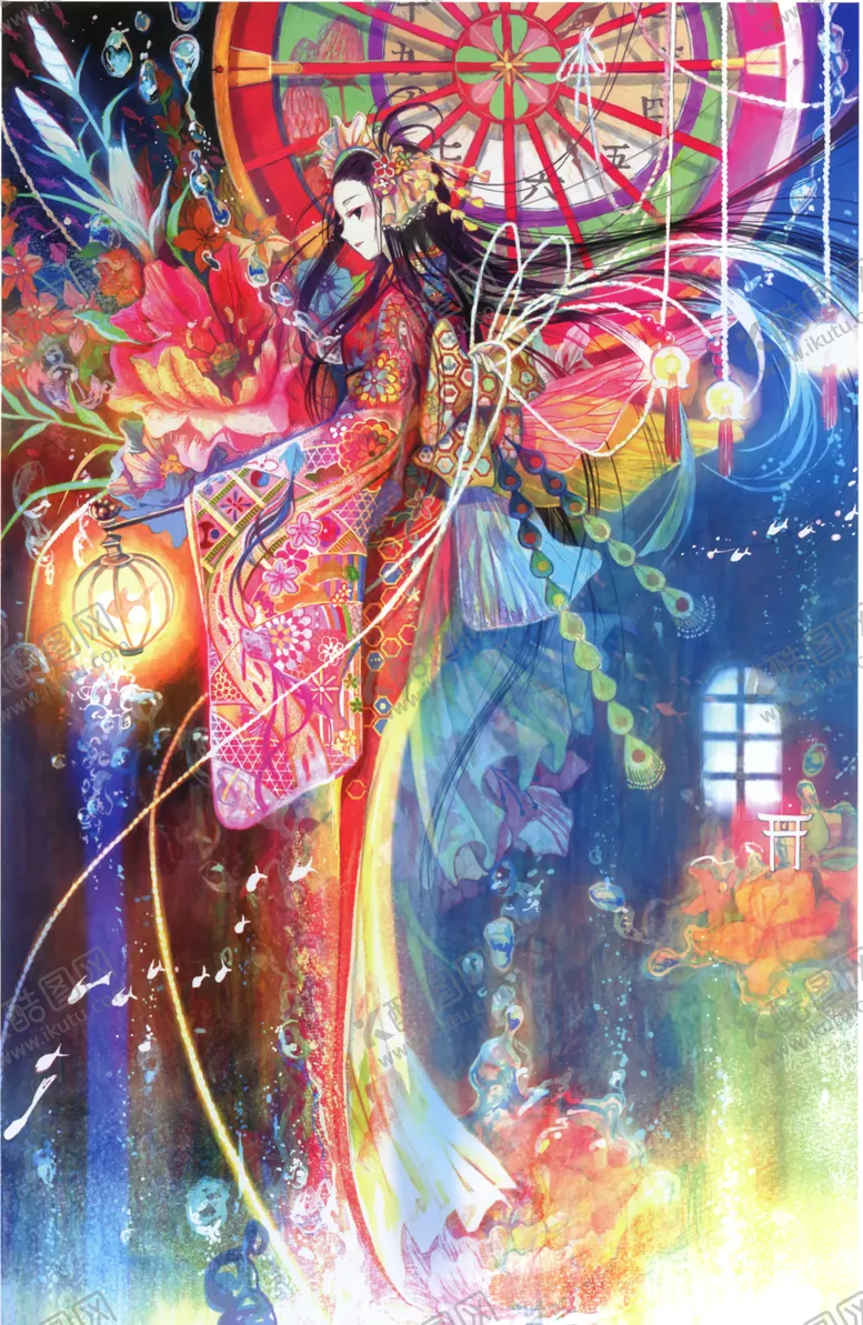 编号：35085707091812086140【酷图网】源文件下载-二次元美女手绘插画图片