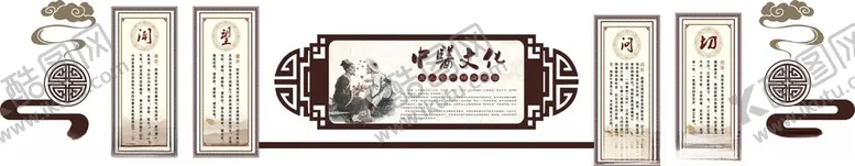 编号：43301502050513526769【酷图网】源文件下载-中医文化墙
