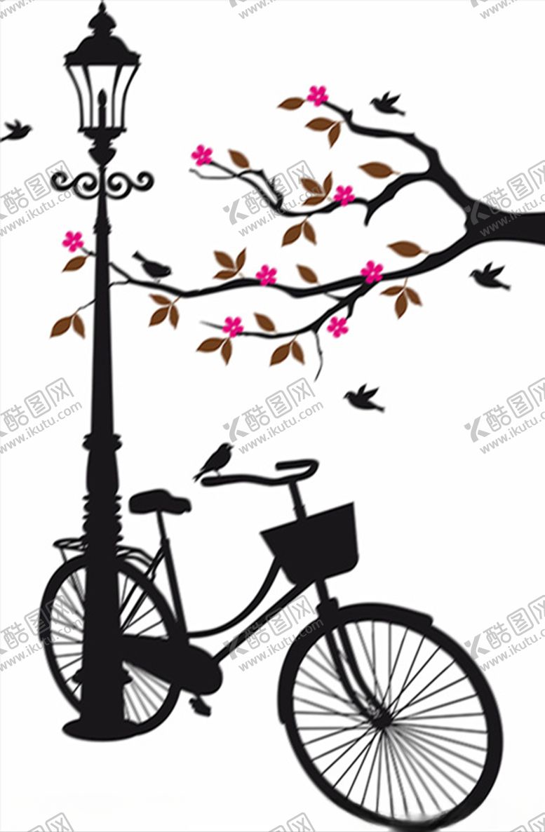 编号：68157205091752266101【酷图网】源文件下载-花枝单车