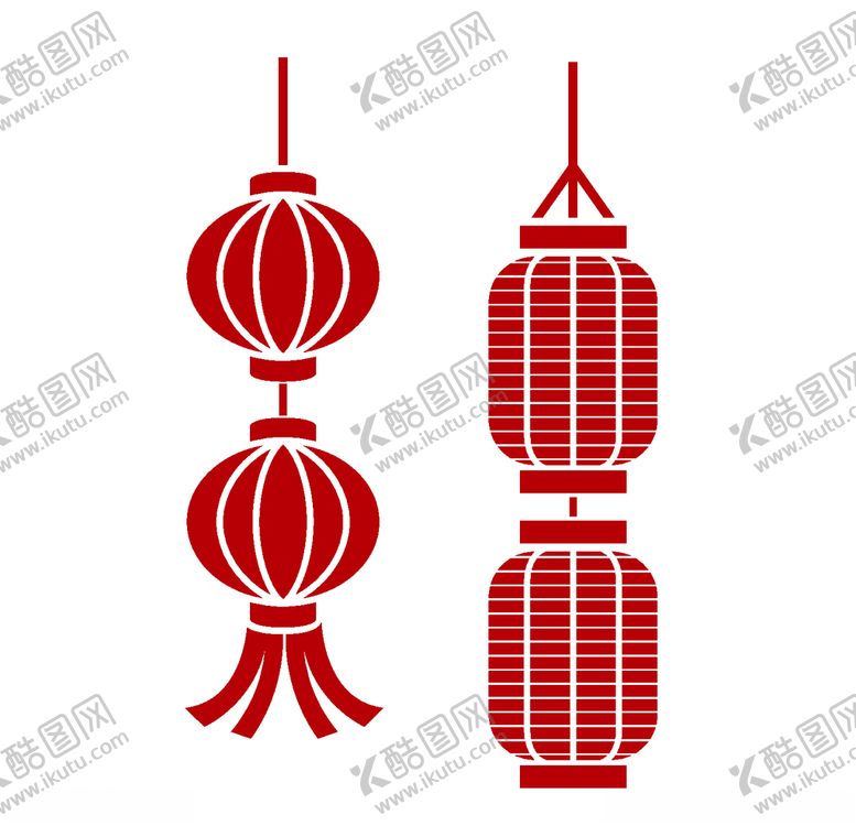 编号：33768109251601576434【酷图网】源文件下载-灯笼剪影