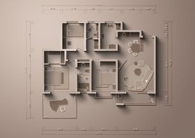 简约风房屋平面布局图