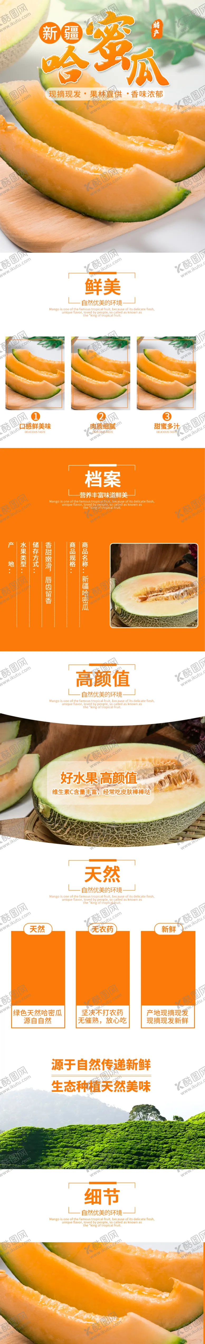 编号：86575804052235525629【酷图网】源文件下载-哈密瓜详情页