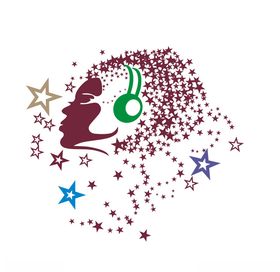星星人儿文字线条物设计曲线