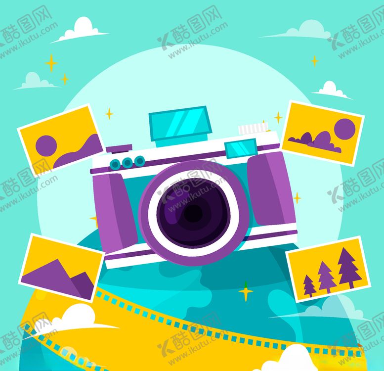 编号：35434211012015187247【酷图网】源文件下载-卡通照相机