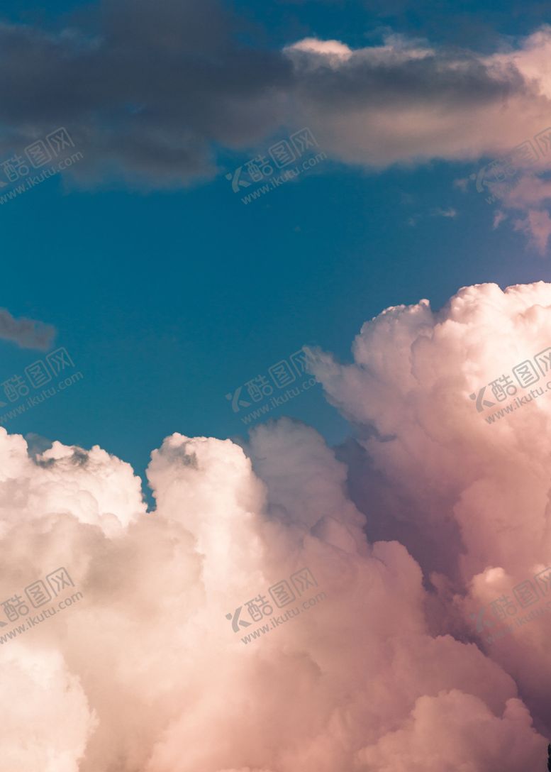编号：78268707081453413398【酷图网】源文件下载-蓝天彩色云朵