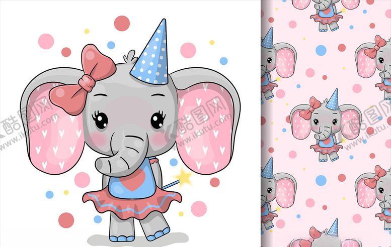 编号：71435309181419439531【酷图网】源文件下载-卡通大象