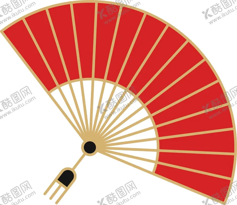 编号：78425210220344404929【酷图网】源文件下载-传统扇子矢量文件