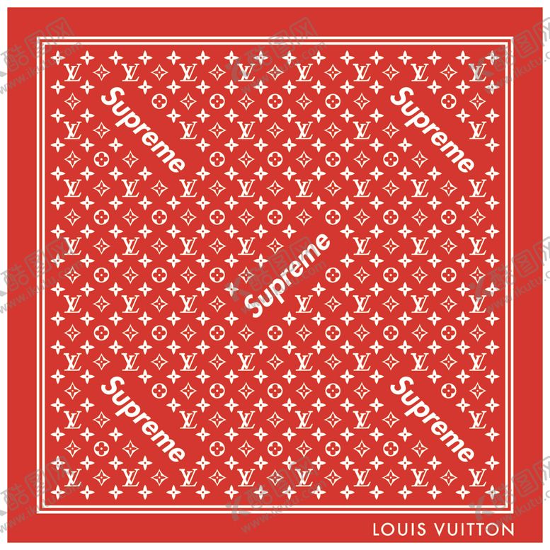 编号：30102810130243597864【酷图网】源文件下载-红色LV方巾