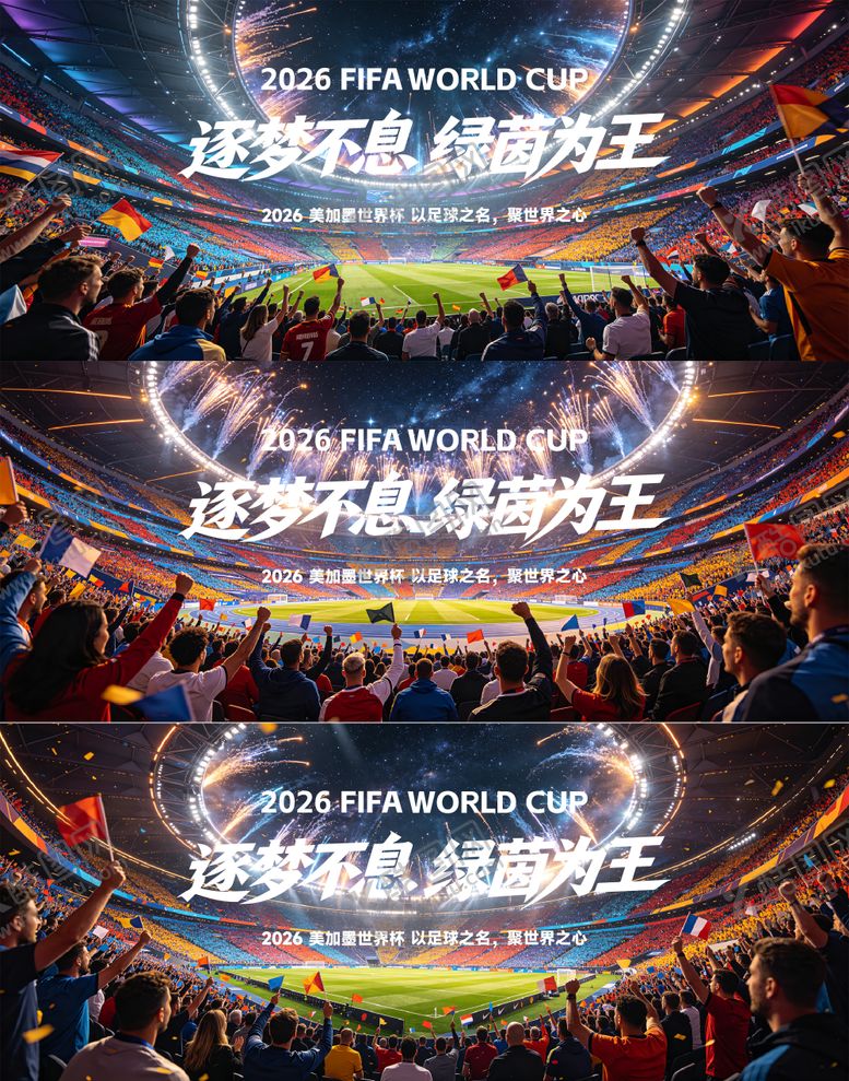 编号：19452707071424568281【酷图网】源文件下载-世界杯足球比赛海报