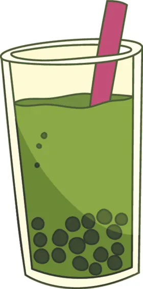 抹茶相关矢量图绿色卡通