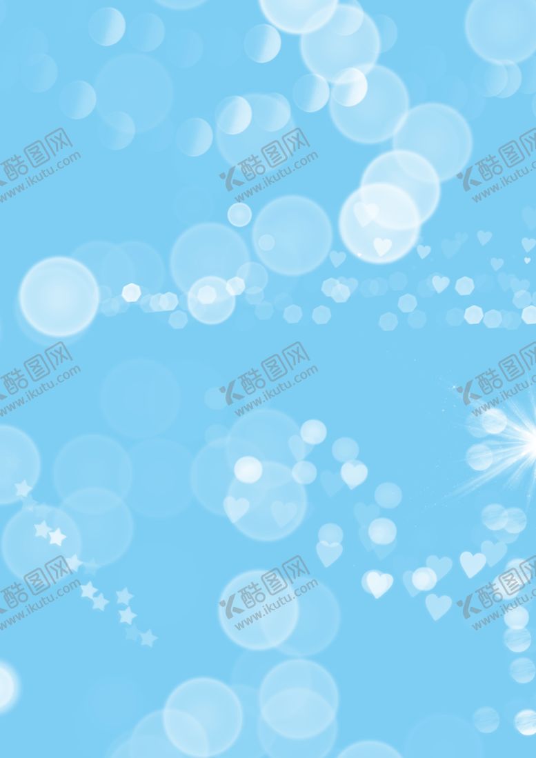 编号：53272509250937458342【酷图网】源文件下载-蓝色卡通泡泡星光背景图片