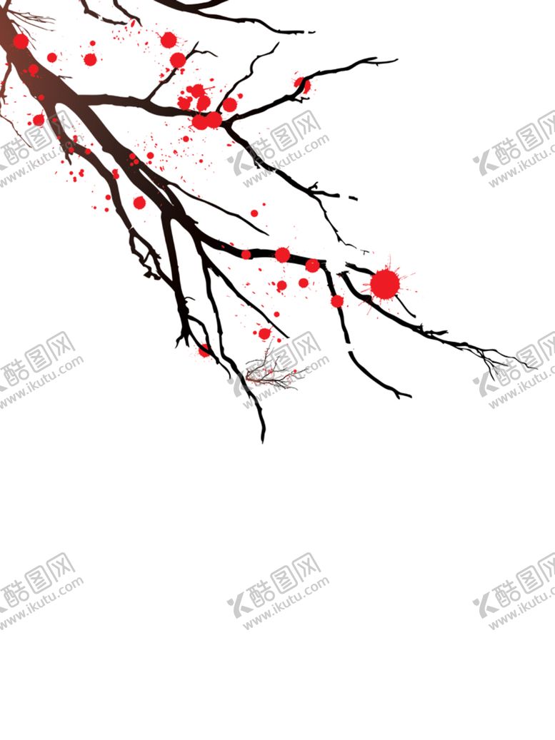 编号：44923507010446514864【酷图网】源文件下载-中国风水墨梅