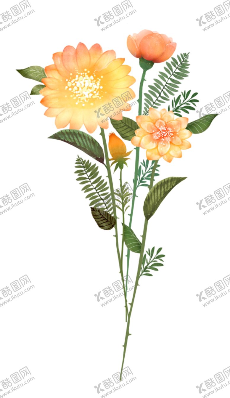编号：86676104231309251391【酷图网】源文件下载-手绘鲜花
