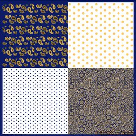 奢华风腰花图案装饰丝巾图片