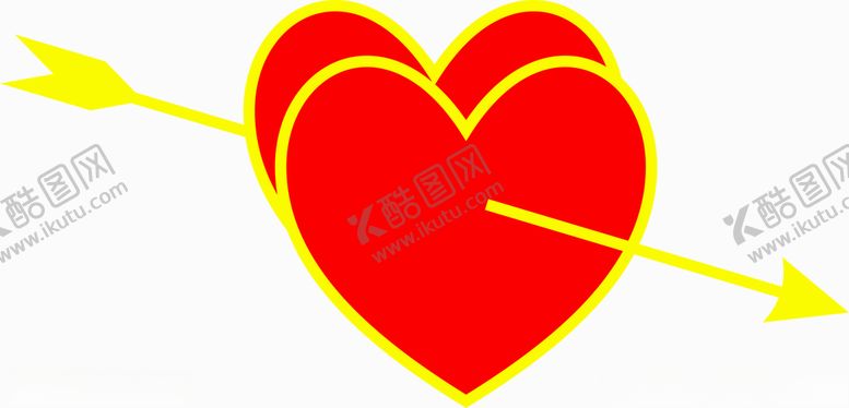编号：90622712221327256222【酷图网】源文件下载-一箭双心
