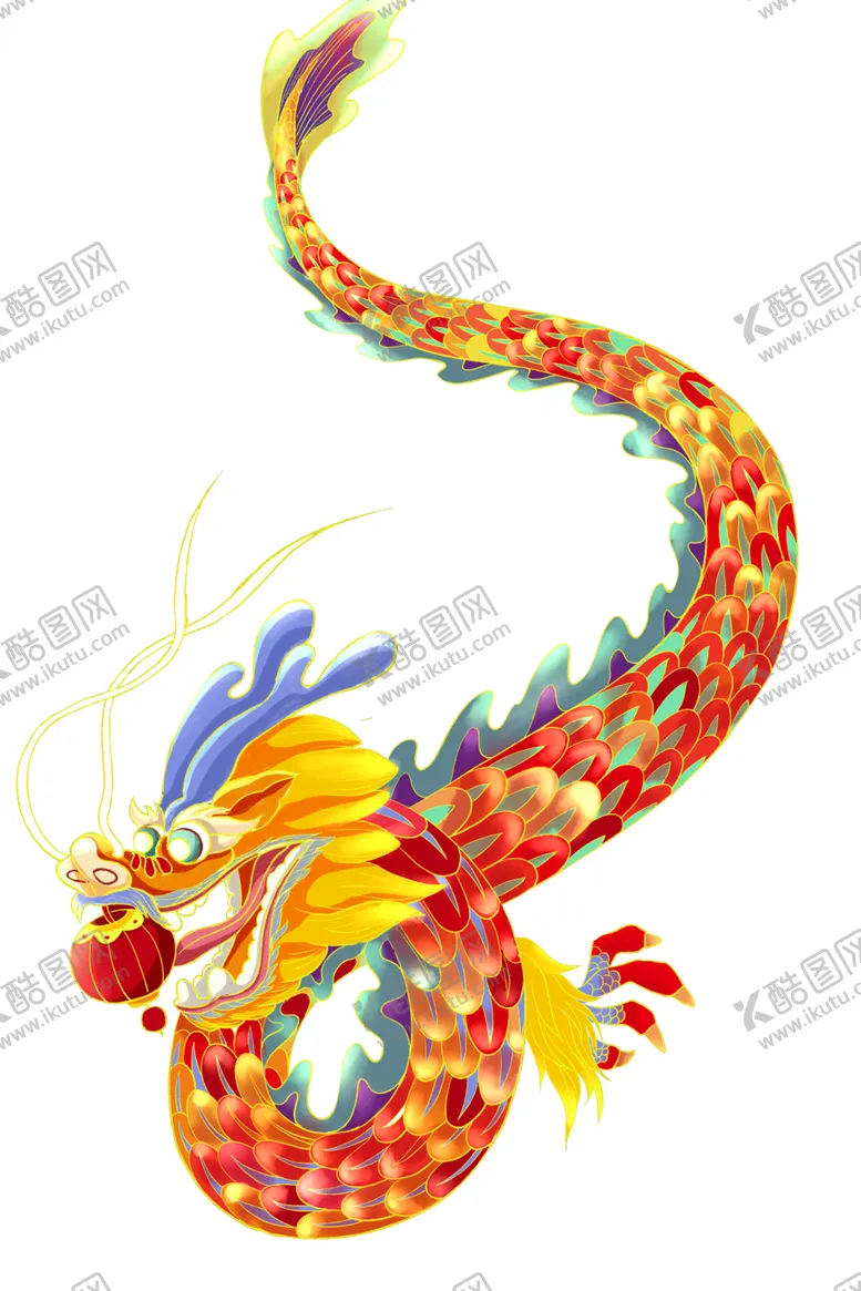 编号：78624701210052418207【酷图网】源文件下载-新年元宵节龙戏灯