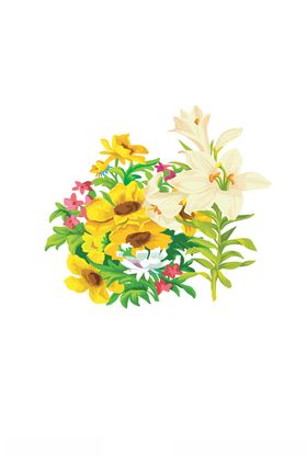 鲜花印花