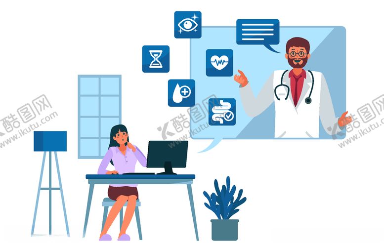 编号：48411406291105318475【酷图网】源文件下载-线上医疗