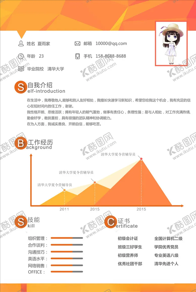 编号：35700406191108036752【酷图网】源文件下载-简历模板
