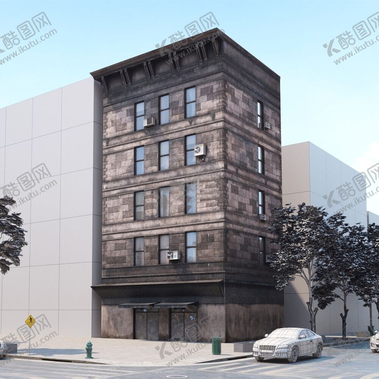 编号：68808002170927553278【酷图网】源文件下载-C4D模型建筑物