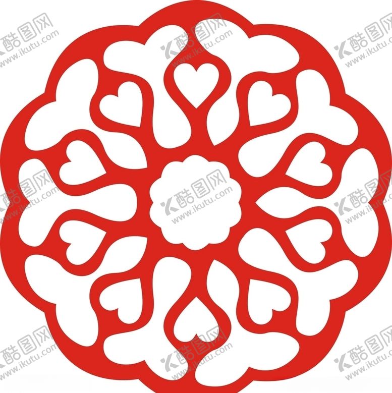 编号：57594004210820151940【酷图网】源文件下载-六角剪花窗花纸图案背景元素