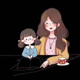 母亲节插画活动婴生活馆月子中心