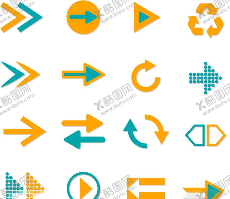 编号：20721710070137572092【酷图网】源文件下载-箭头图标设计