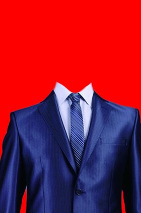 男士西装证件照模板