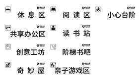 办公室门牌小心台阶阅读区亲子游戏区