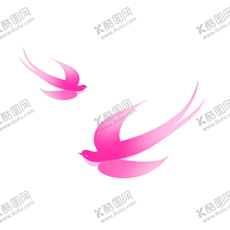 编号：56081102010557046802【酷图网】源文件下载-春季情人节妇女节粉色燕子