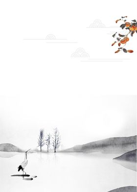 水墨素材毛笔画素材墨迹素材