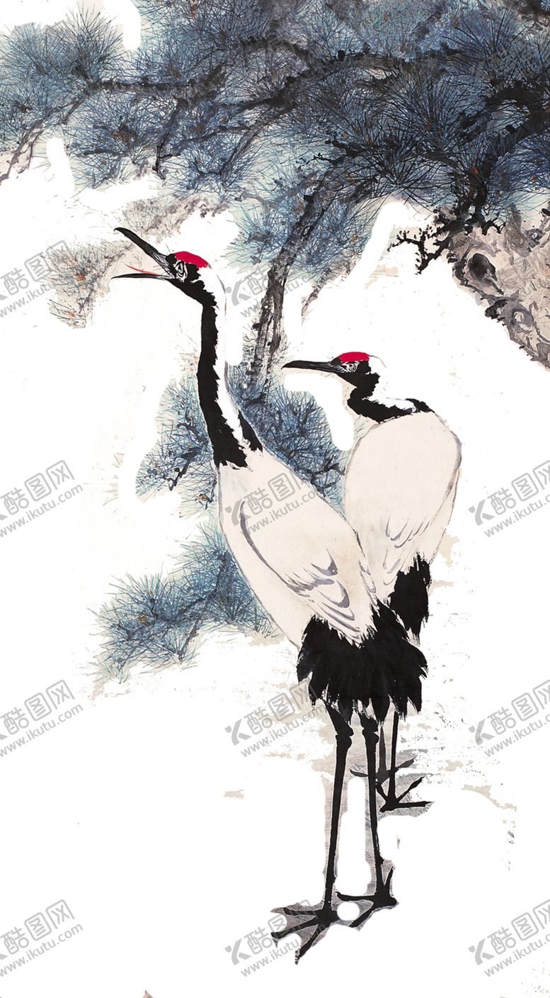 编号：52100505102254466937【酷图网】源文件下载-水墨中国风迎客松