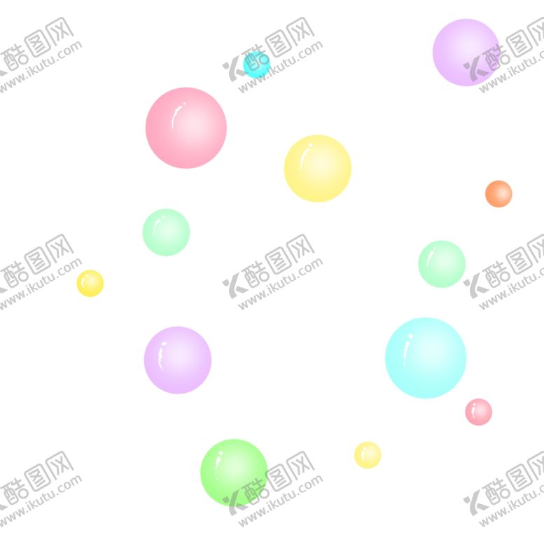 编号：53290207052001531409【酷图网】源文件下载-七彩泡泡