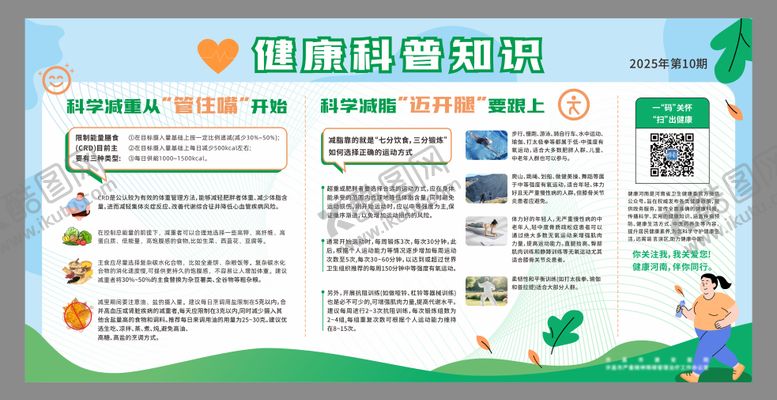 编号：44010211201945322693【酷图网】源文件下载-健康减肥知识宣传栏