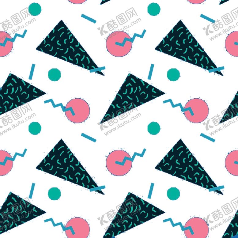 编号：90938410201550304292【酷图网】源文件下载-孟菲斯风格彩色素材