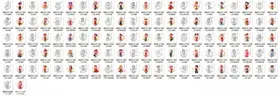 56个少数民族卡通插画