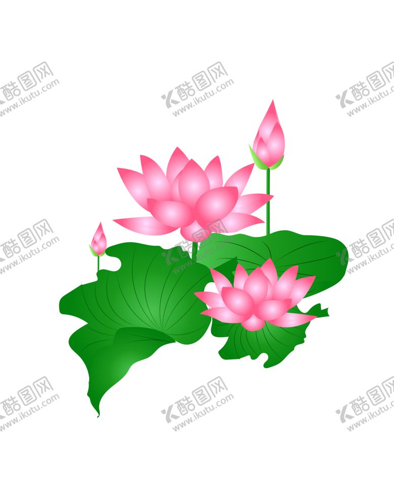 编号：94117605111445336689【酷图网】源文件下载-荷花元素