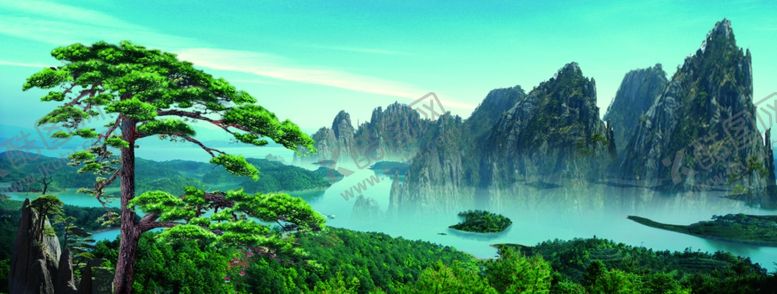编号：20321402201628363048【酷图网】源文件下载-山水背景