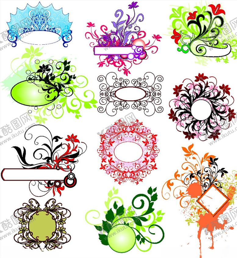 编号：67174210302108147844【酷图网】源文件下载-时尚潮流花纹