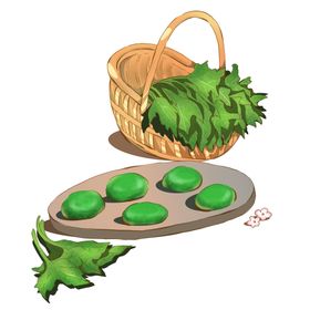 清明节元素边框中式图案水墨风放假