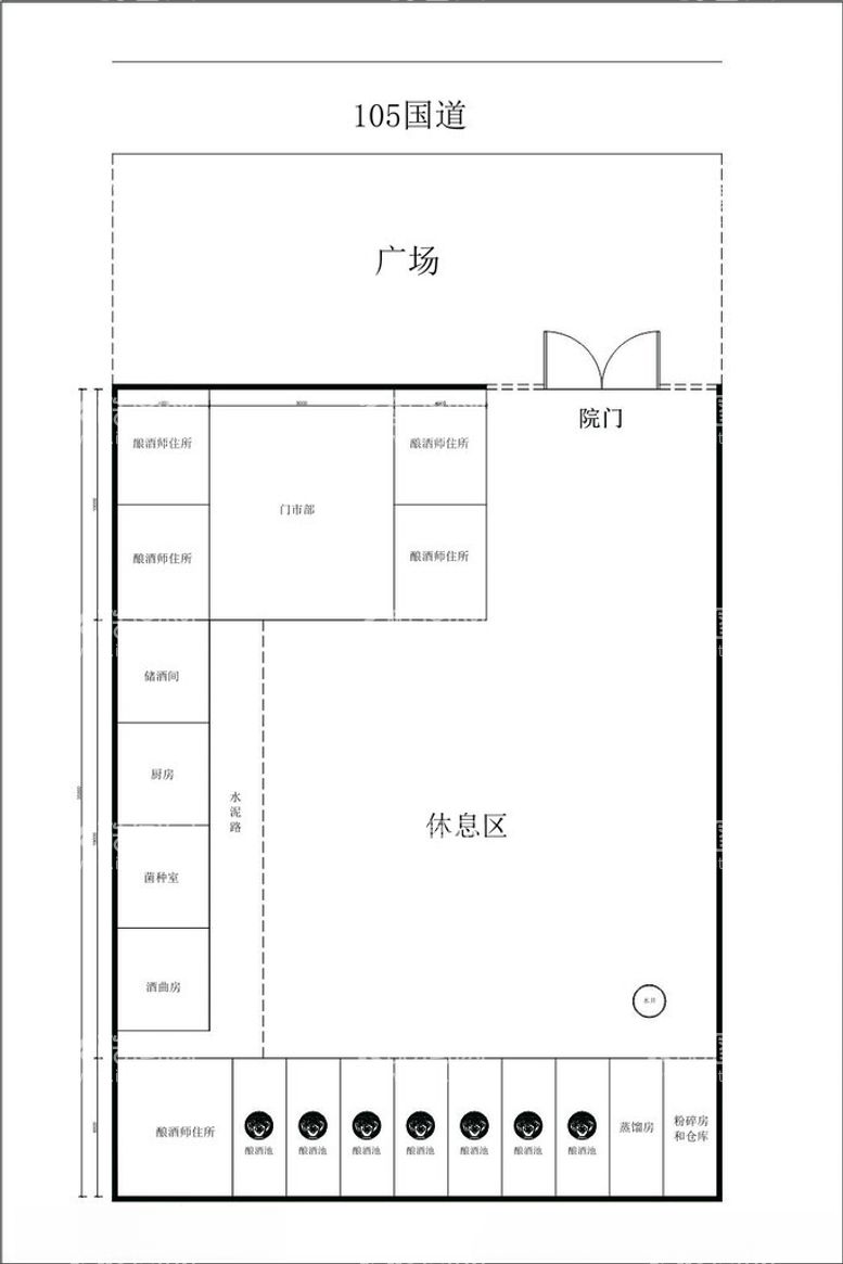 编号：24764112242120077746【酷图网】源文件下载-酿酒厂布局图