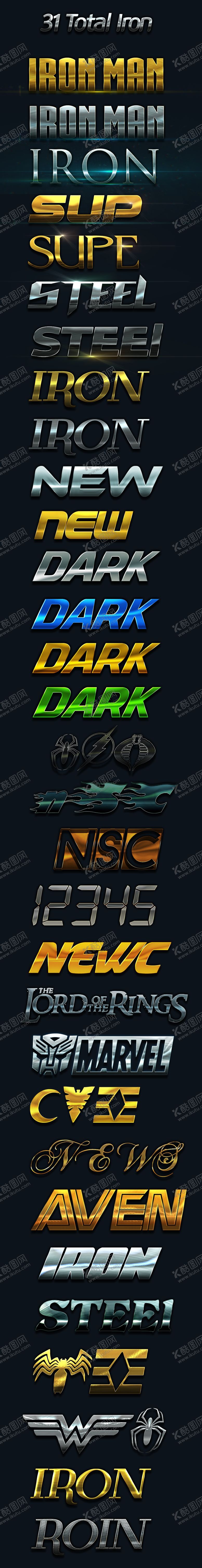 编号：74486809201609082760【酷图网】源文件下载-PS字体效果汇总